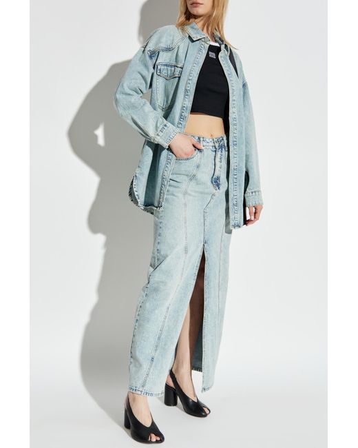 Gestuz Blue Skirt Gzasher