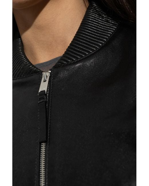 Arma Black Leather Jacket 'Hannan'