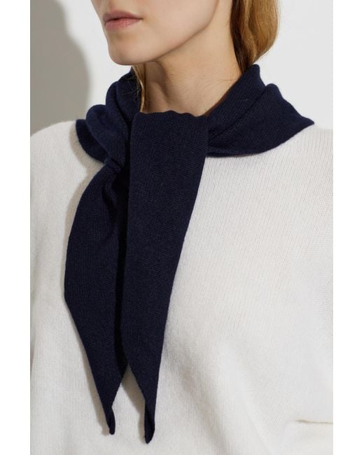 Lisa Yang Blue Cashmere Scarf 'Florianne'