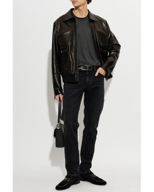 Dolce & Gabbana Black Slim Jeans for men