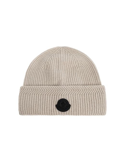 Moncler Natural Woolen Hat for men
