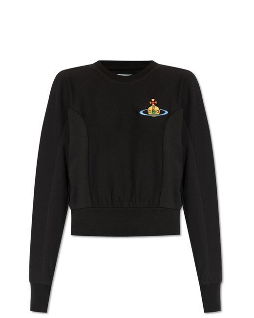Vivienne Westwood Black Sweatshirt With Logo,