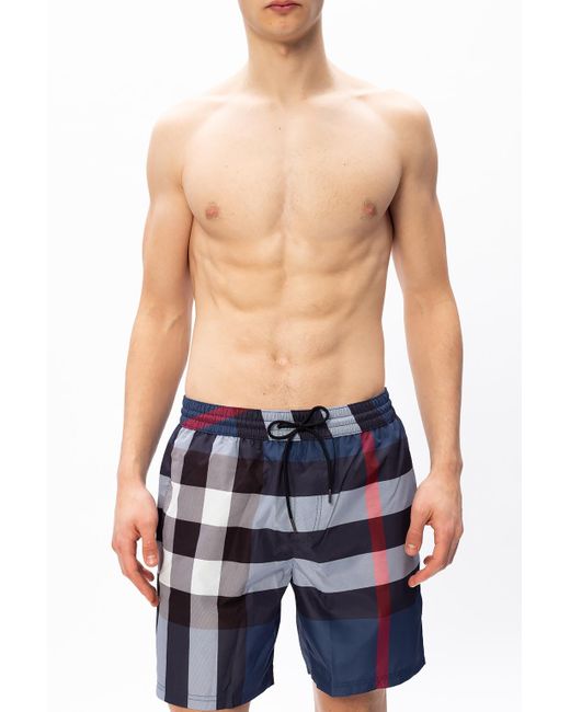 Burberry Synthetic Big Check Swim Shorts in Carbon_blue_ip_check (Blue) for  Men - Save 41% - Lyst