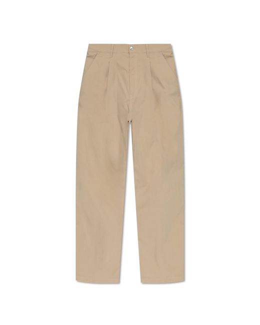 Moschino Natural Pants With Logo for men
