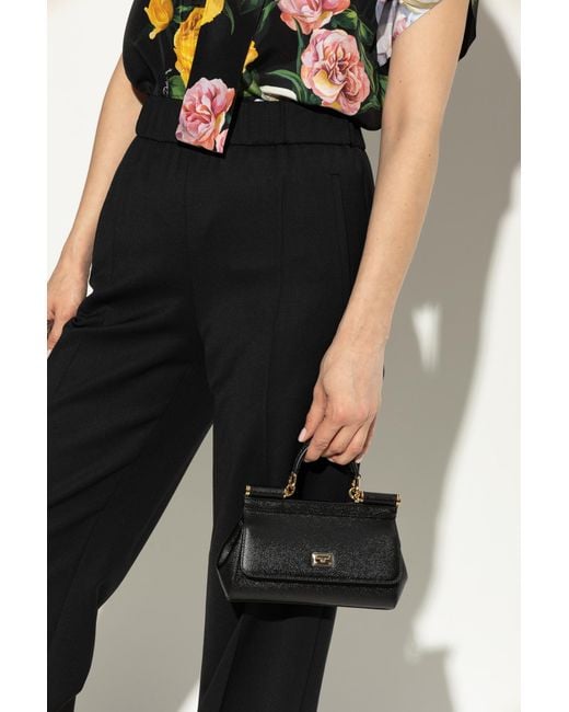 Dolce & Gabbana Black Handbag "Sicily Small"