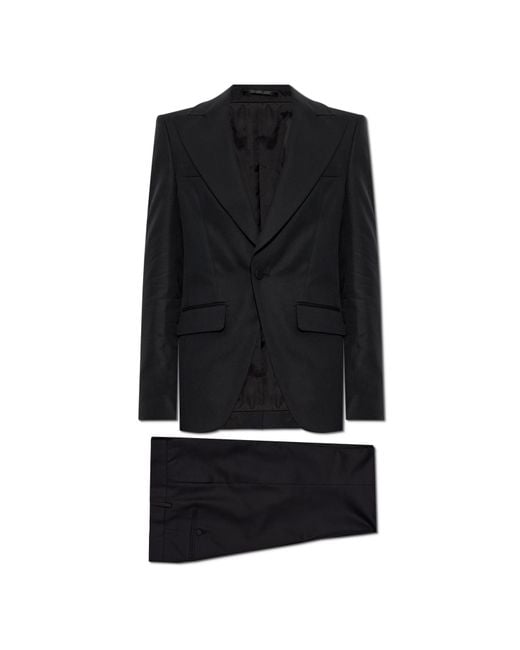 DSquared² Black Suit With Single Vent for men