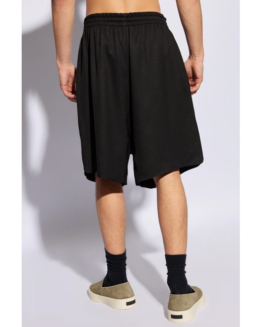 Fear Of God Black Silk Shorts, for men