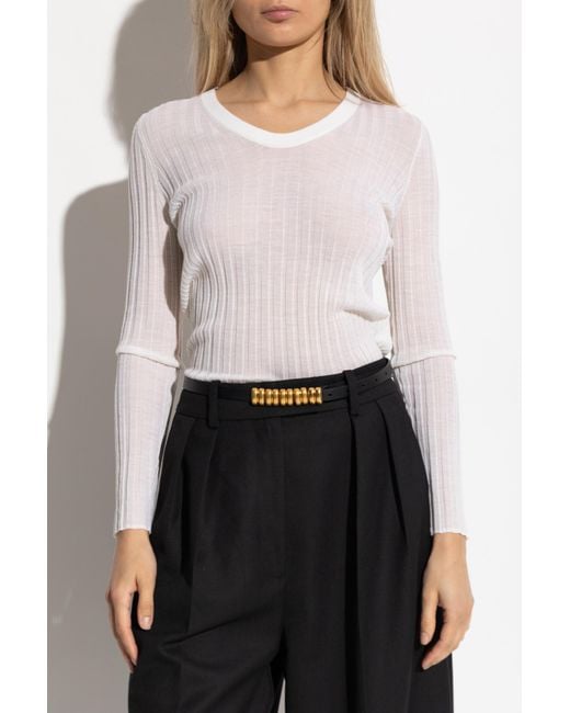 IRO Black Wool Top "Hattie"