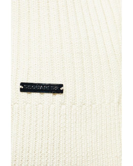 DSquared² Natural Wool Sweater for men