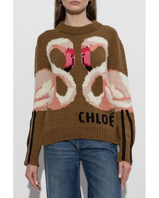 Chloé Blue Wool Sweater