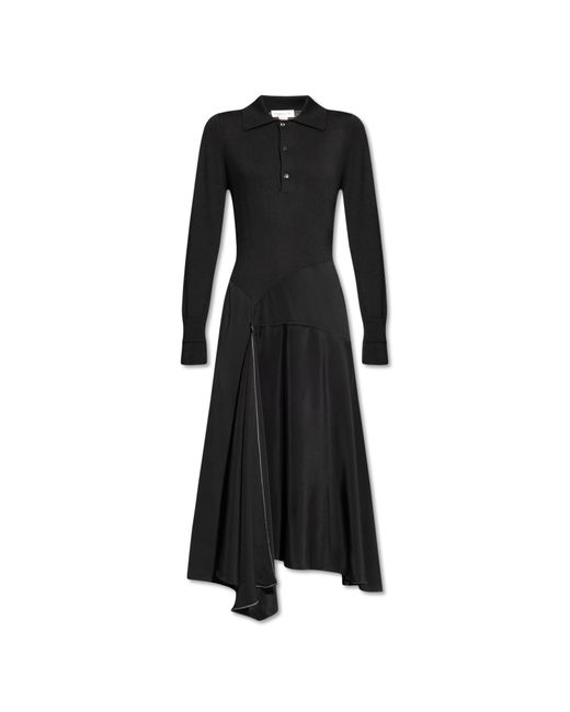 Victoria Beckham Black Dress With A Collar