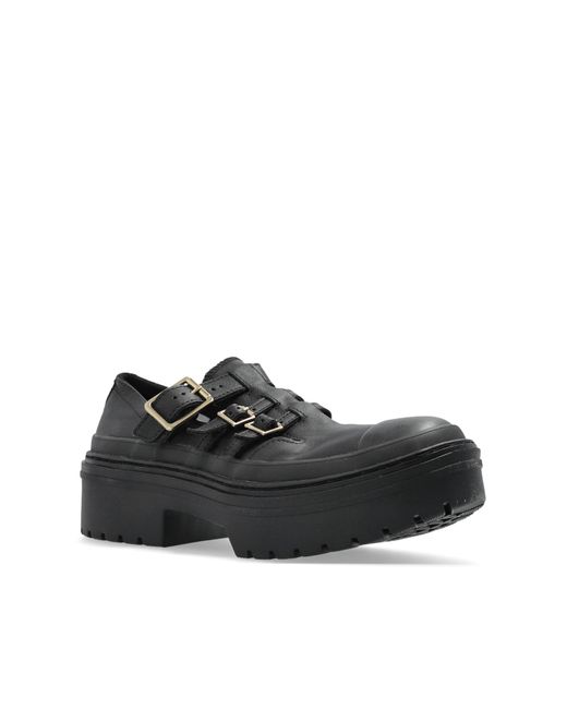 Converse Black Shoes 'Chuck Taylor All Star Lugged Heel Mary Jane Platform'