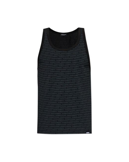 DSquared² Black Sleeveless T-Shirt for men
