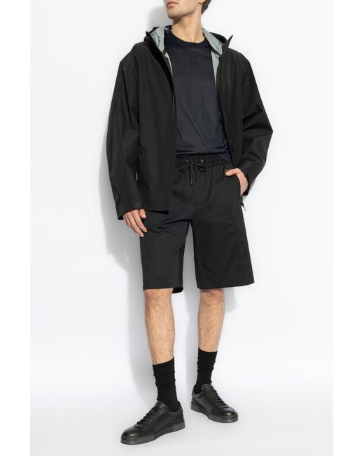 Dolce & Gabbana Black Cotton Shorts With Logo for men