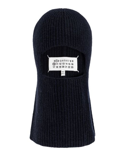 Maison Margiela Blue Wool Balaclava