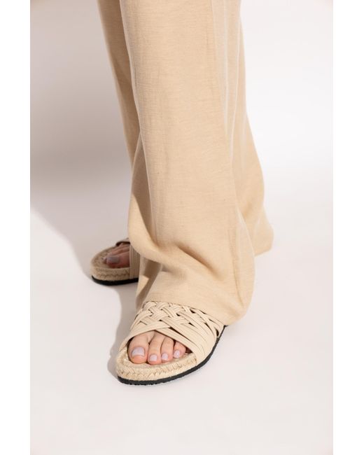 Stella McCartney Woven Sandals in Natural | Lyst