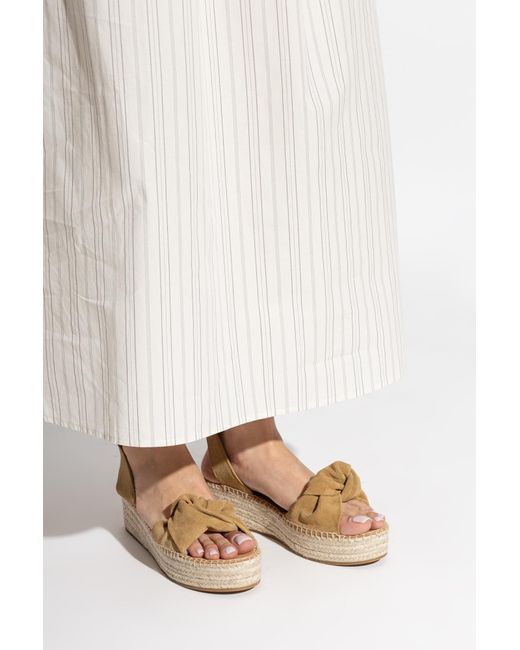 Odissi Metallic Suede Platform Sandals