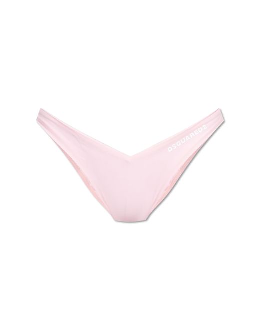 DSquared² Pink Swimsuit Bottom