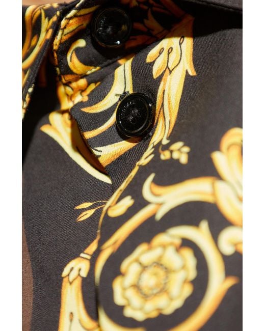 Versace Black Cotton Shirt for men