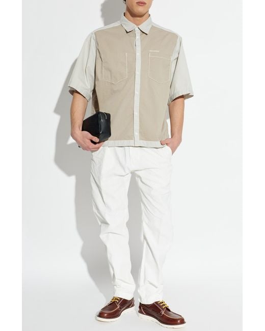 DSquared² White Tapered Leg Trousers for men