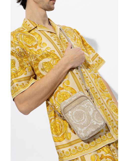 Versace Gray ‘Athena’ Shoulder Bag