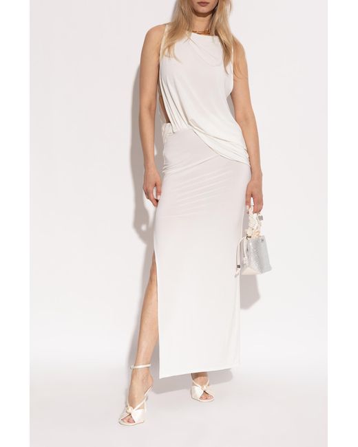 Jimmy Choo White Heeled Sandals "Siva"