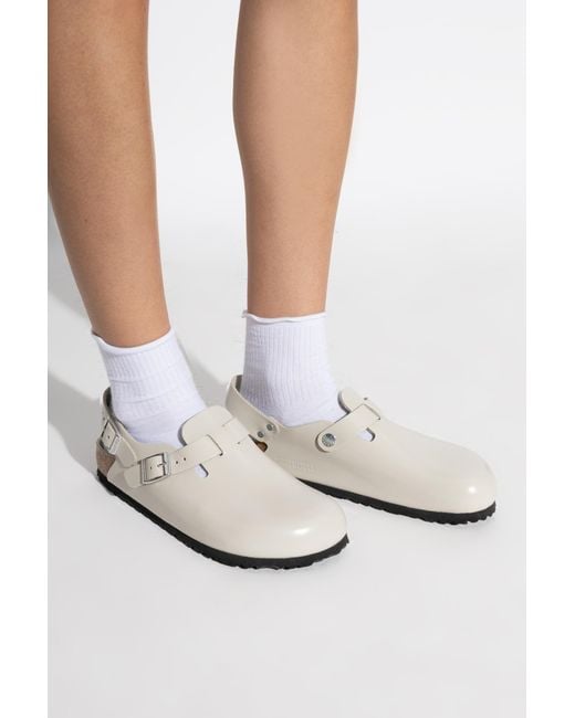 Birkenstock White 'Tokio Ii' Slides