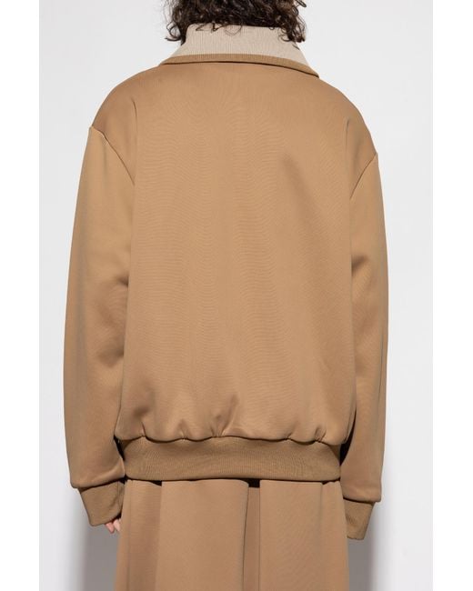 LACOSTE RUNWAY Brown Wide-Leg Sweatpants for men