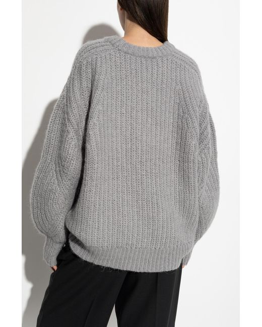 ROTATE BIRGER CHRISTENSEN Gray Sweater With Logo