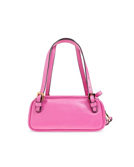 Versace Pink Handbag `tag Bowling Mini`,