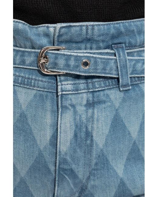 Balmain Blue Jeans With Belt