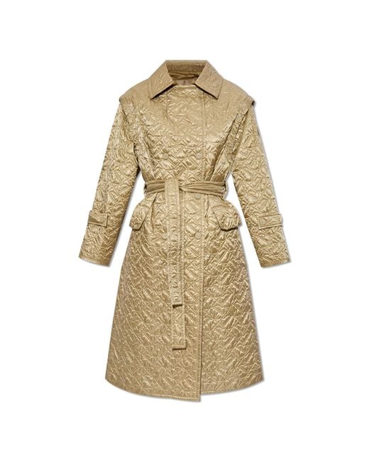 Moncler Natural 'Samare' Quilted Coat