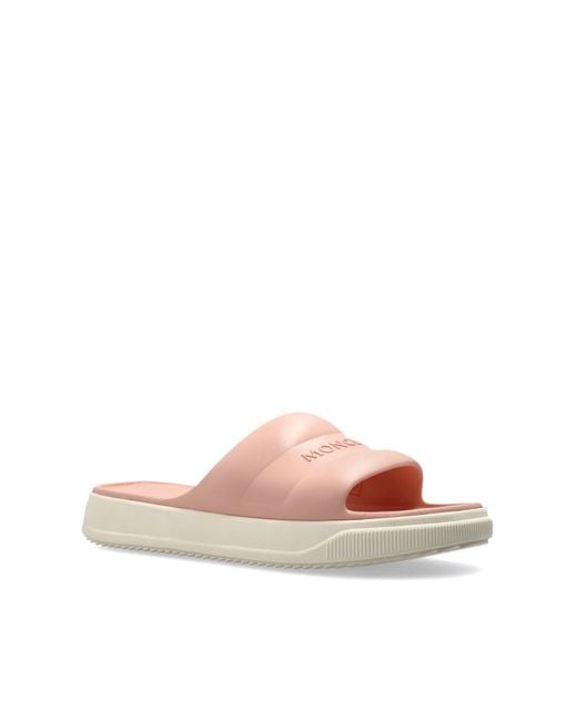 Moncler Pink 'Altive' Slides