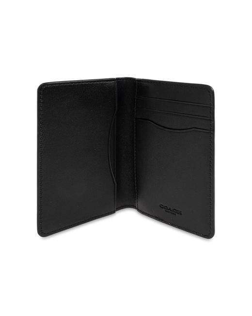 COACH Black Card Holder for men