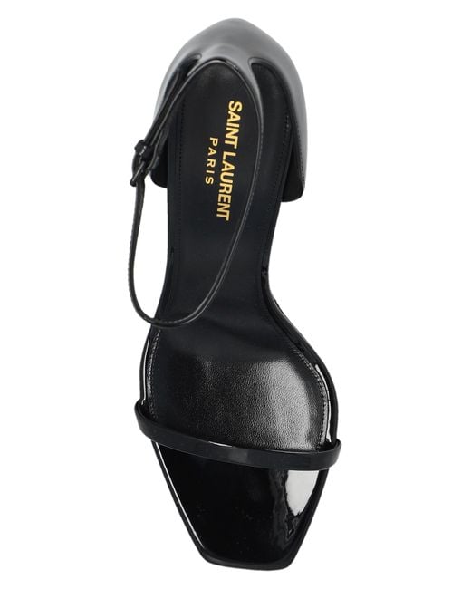Saint Laurent Black ‘Opyum’ Heeled Sandals
