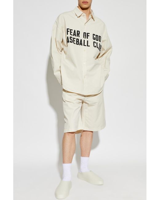 Fear Of God White Shirt With Print for men