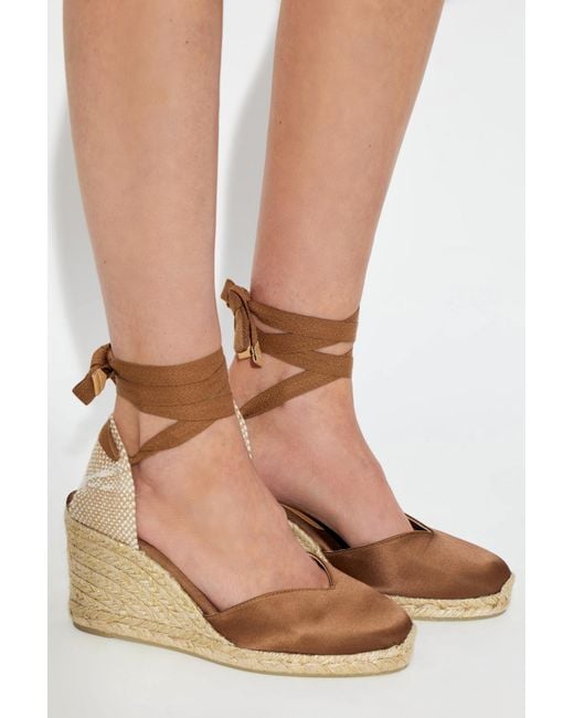 Castaner Metallic Wedge Heel Shoes 'Chiara'