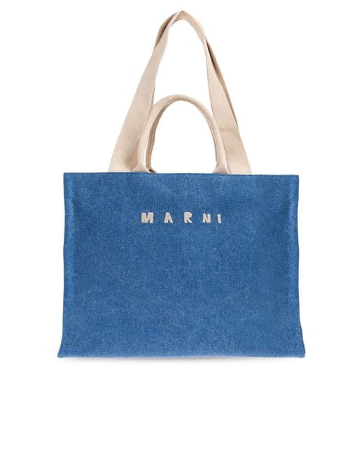 Marni Blue Shopper-Type Bag