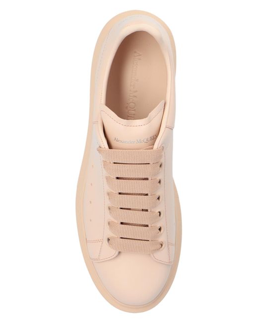 Alexander McQueen Pink Leather Sneakers,