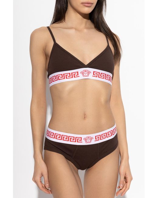 Versace Red Cotton Bra