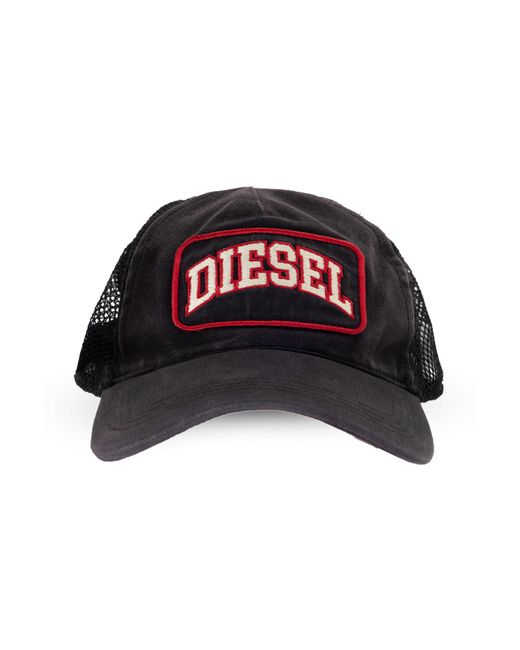 DIESEL Red Baseball Cap for men
