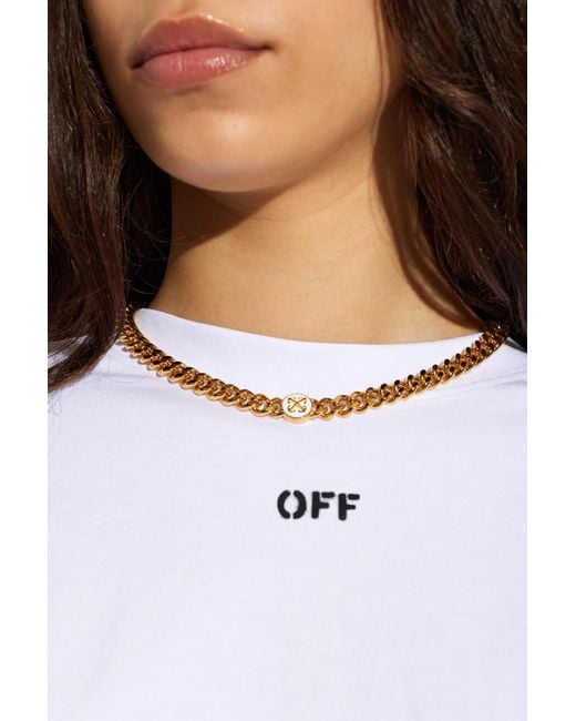 Off-White c/o Virgil Abloh Metallic Short Necklace
