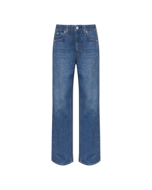 Rag & Bone Blue Trousers With "Jeansu" Effect