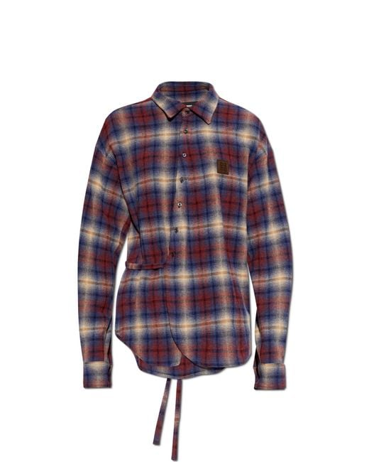 DSquared² Purple Shirt Tied