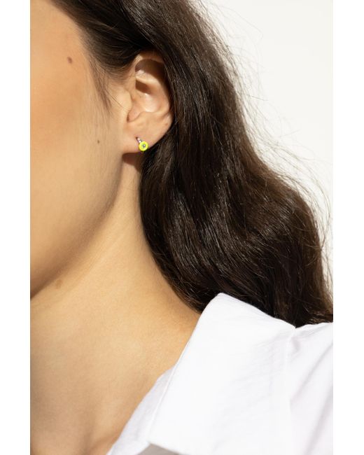 Eera Black Single Earring