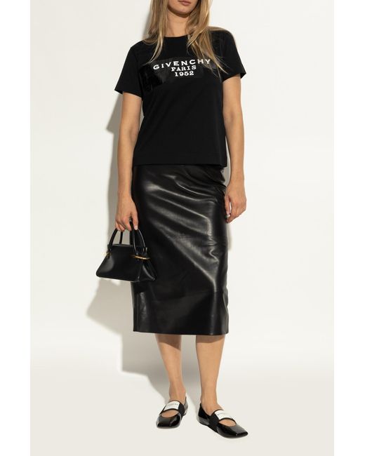 Givenchy Black Ballet Flats "Squared"