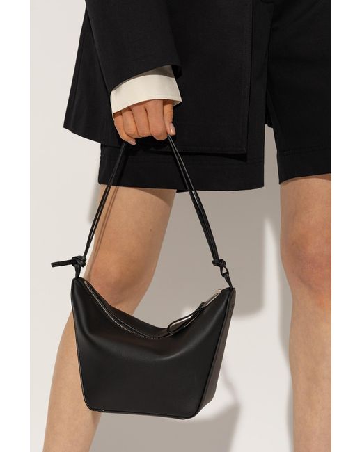 Loewe 'Hammock Mini' Hobo Bag in Black | Lyst UK