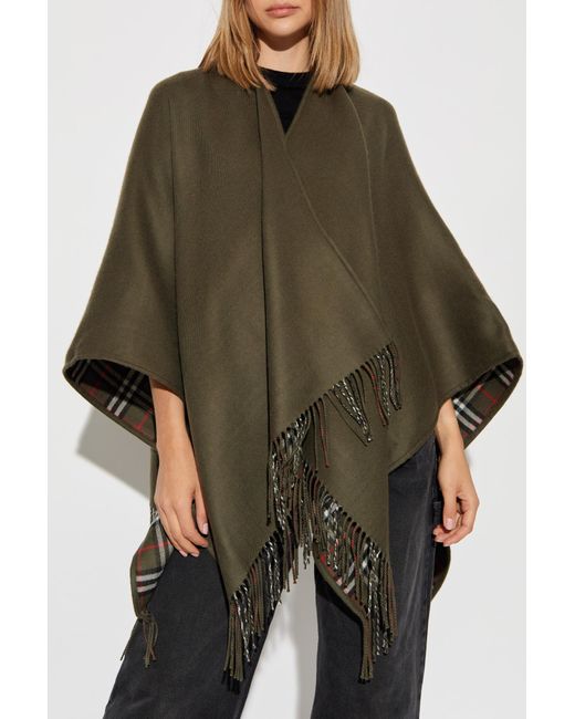 Burberry rainbow wool vintage poncho online