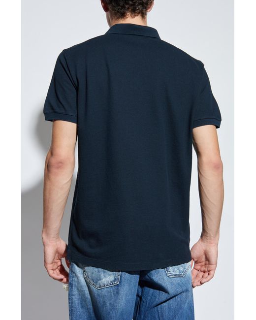 DSquared² Blue Polo With Logo for men