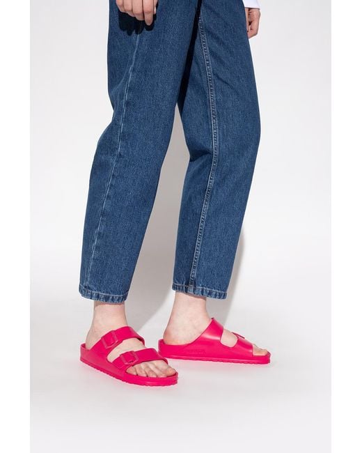 Birkenstock Pink 'Arizona Eva' Slides